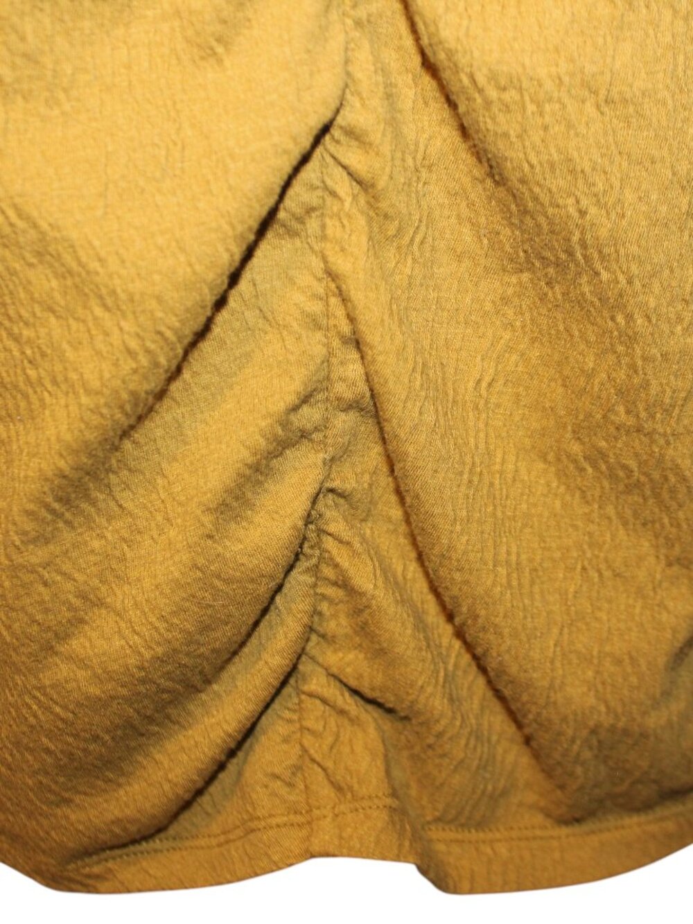 NWT MADEWELL Knit Lightspun Ruched-Front Crop Top in the color Spiced Olive - Picture 4 of 9